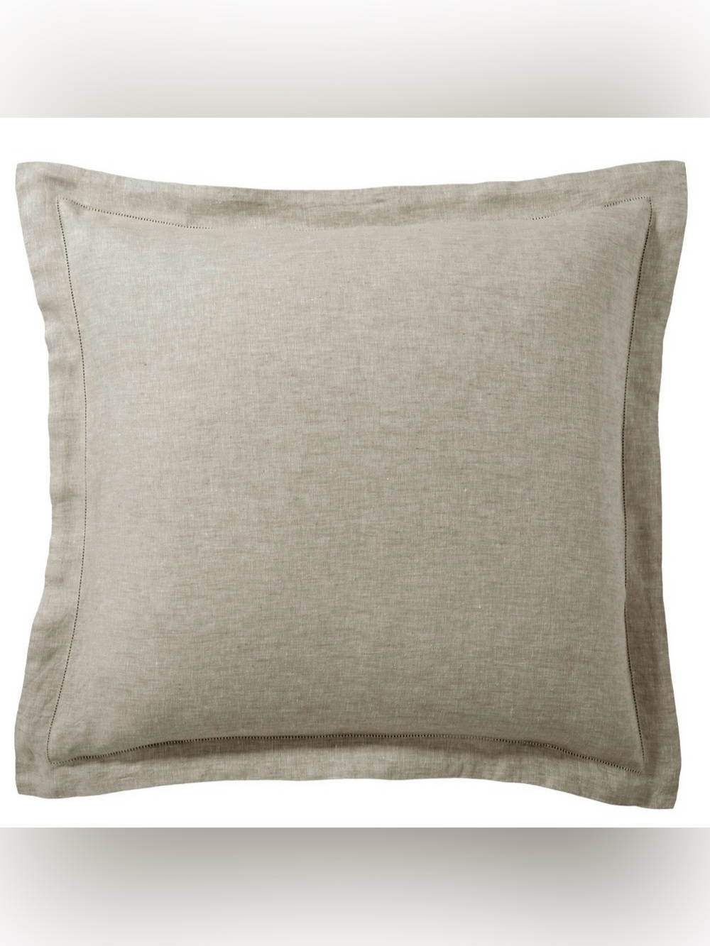 Pottery Barn 100% Linen Pillow Covers Set of 2 24x24 Beige